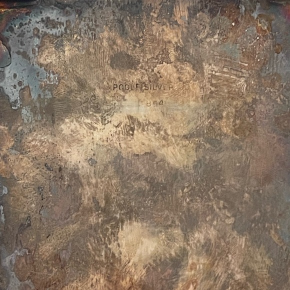 Silver & Cedar Antique Footed Box - 1894 Poole Cigarette case 3.25x4" - Picture 3 of 4